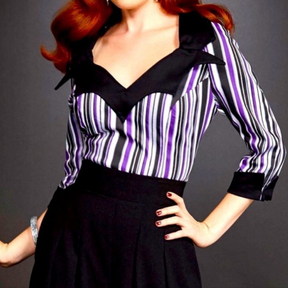 NWT Pinup Couture Clothing Doris Bat Top